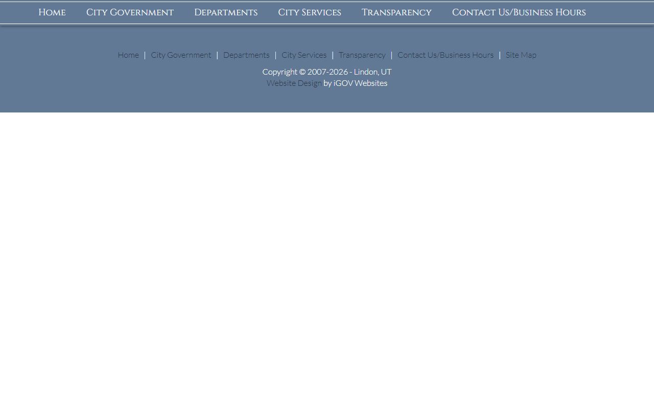 Lindon Police Department GRAMA request page for the Lindon residents directory