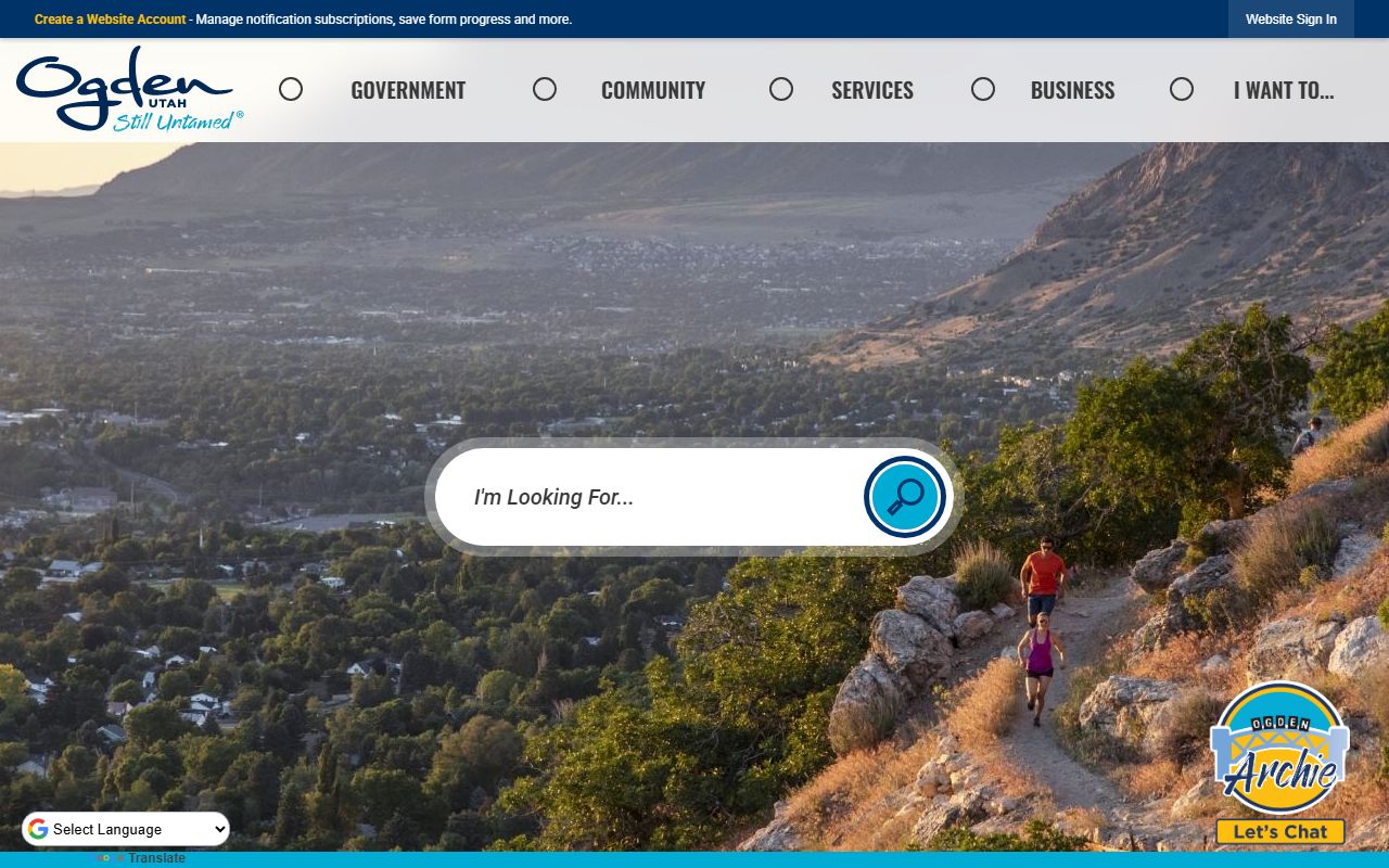 Ogden city website public services for the Ogden residents directory