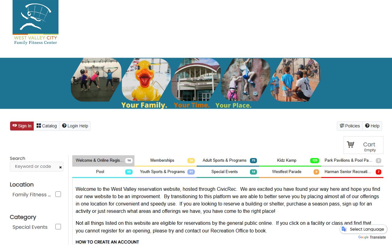 West Valley City Police Department website for residents directory records