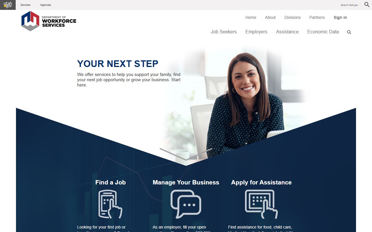 Utah Department of Workforce Services data for residents directory